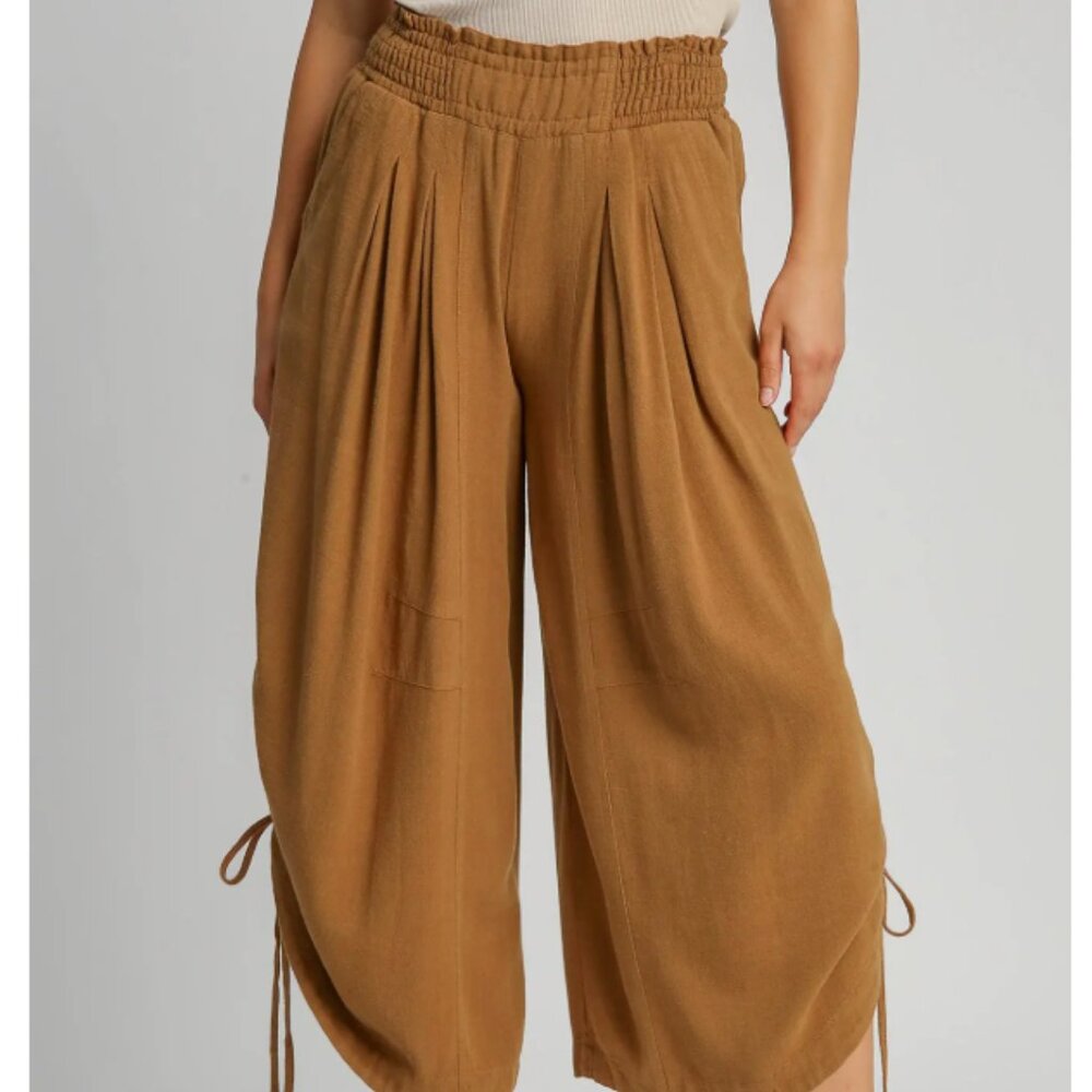 104.Linen Adjustable Pants